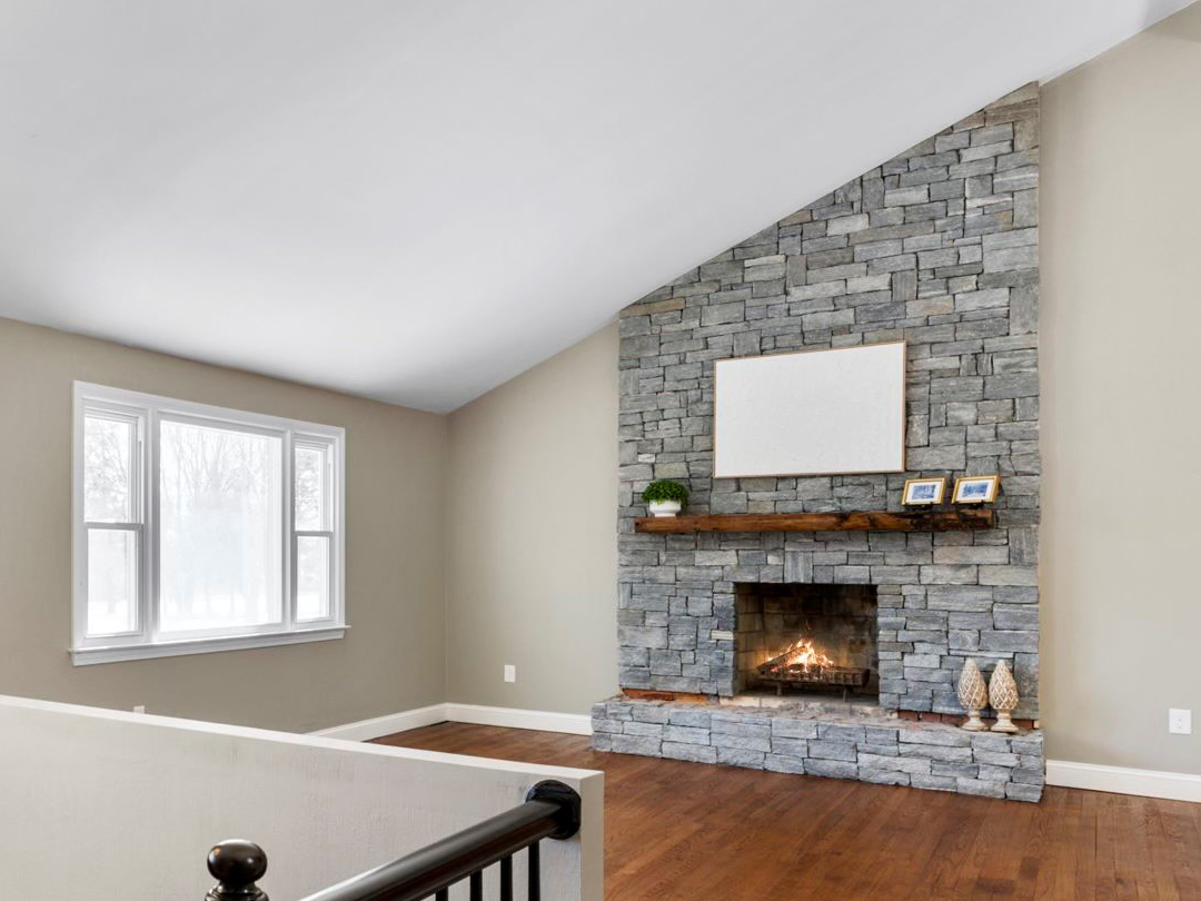 Stone veneer installation