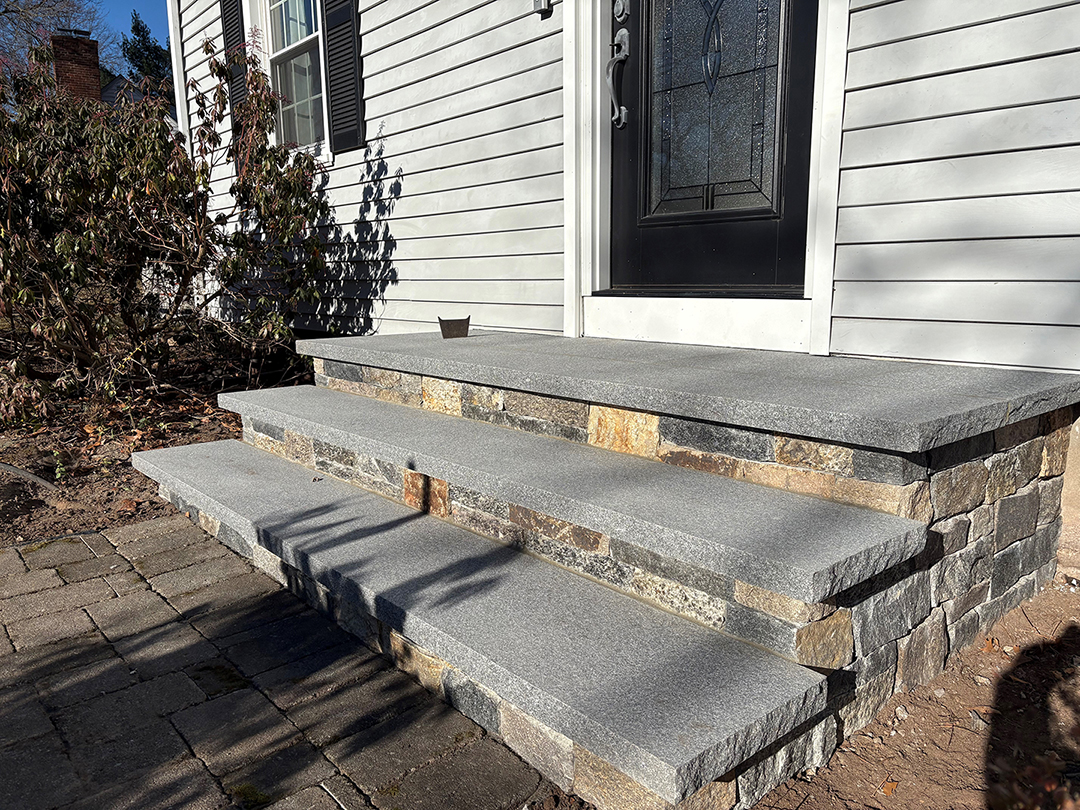 Stone veneer installation